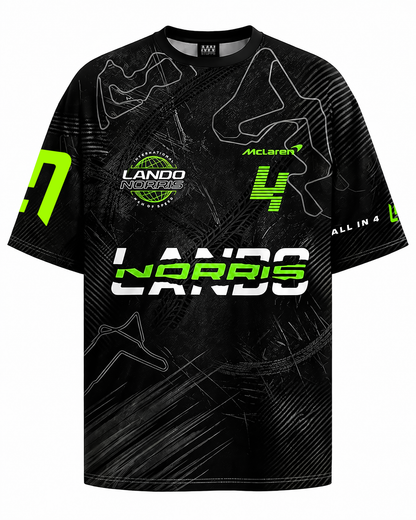 Neon F1 Style Racing Streetwear Drop Oversized Jersey