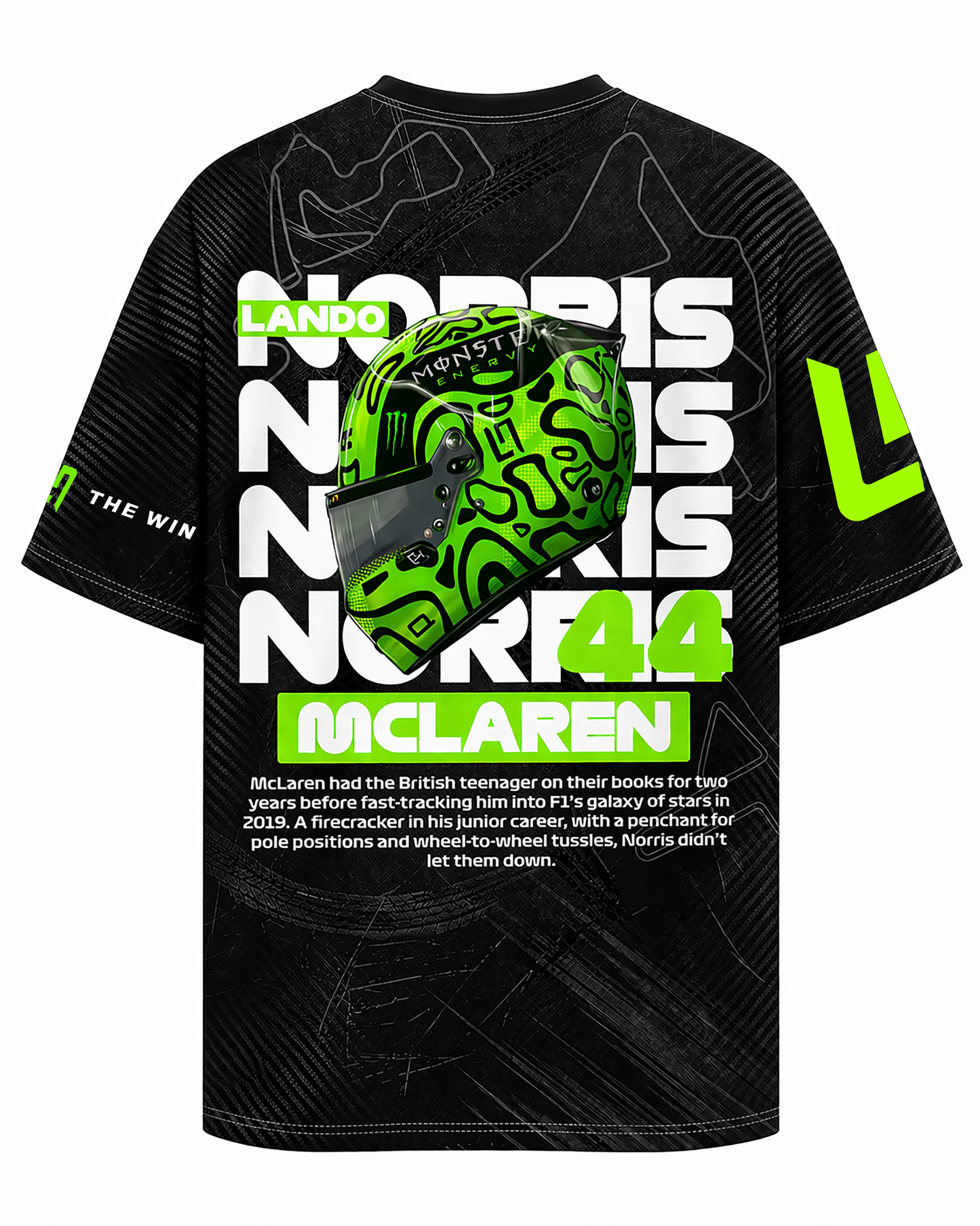 Neon F1 Style Racing Streetwear Drop Oversized Jersey