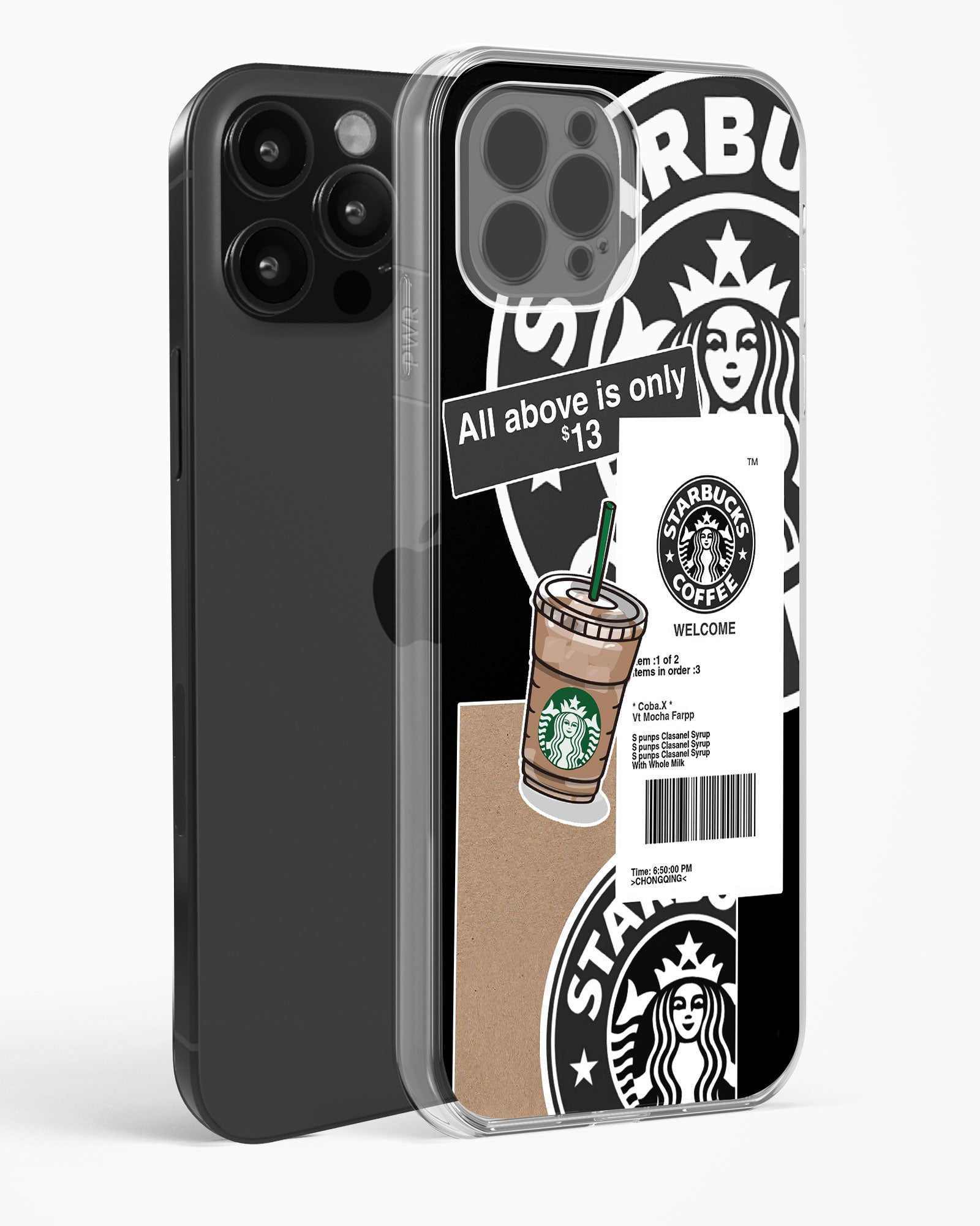 Starbucks Black Clear Silicone Case