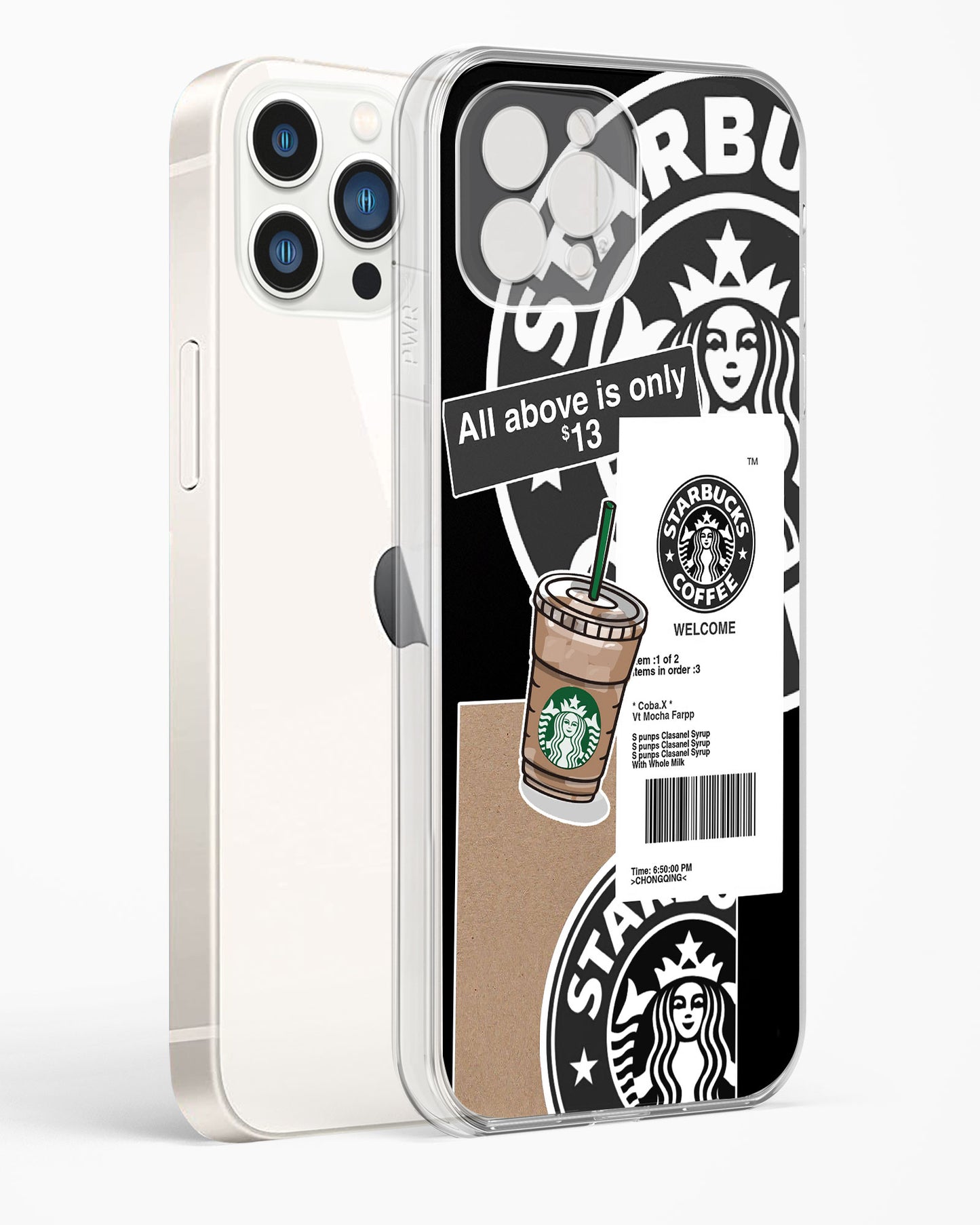 Starbucks Black Clear Silicone Case