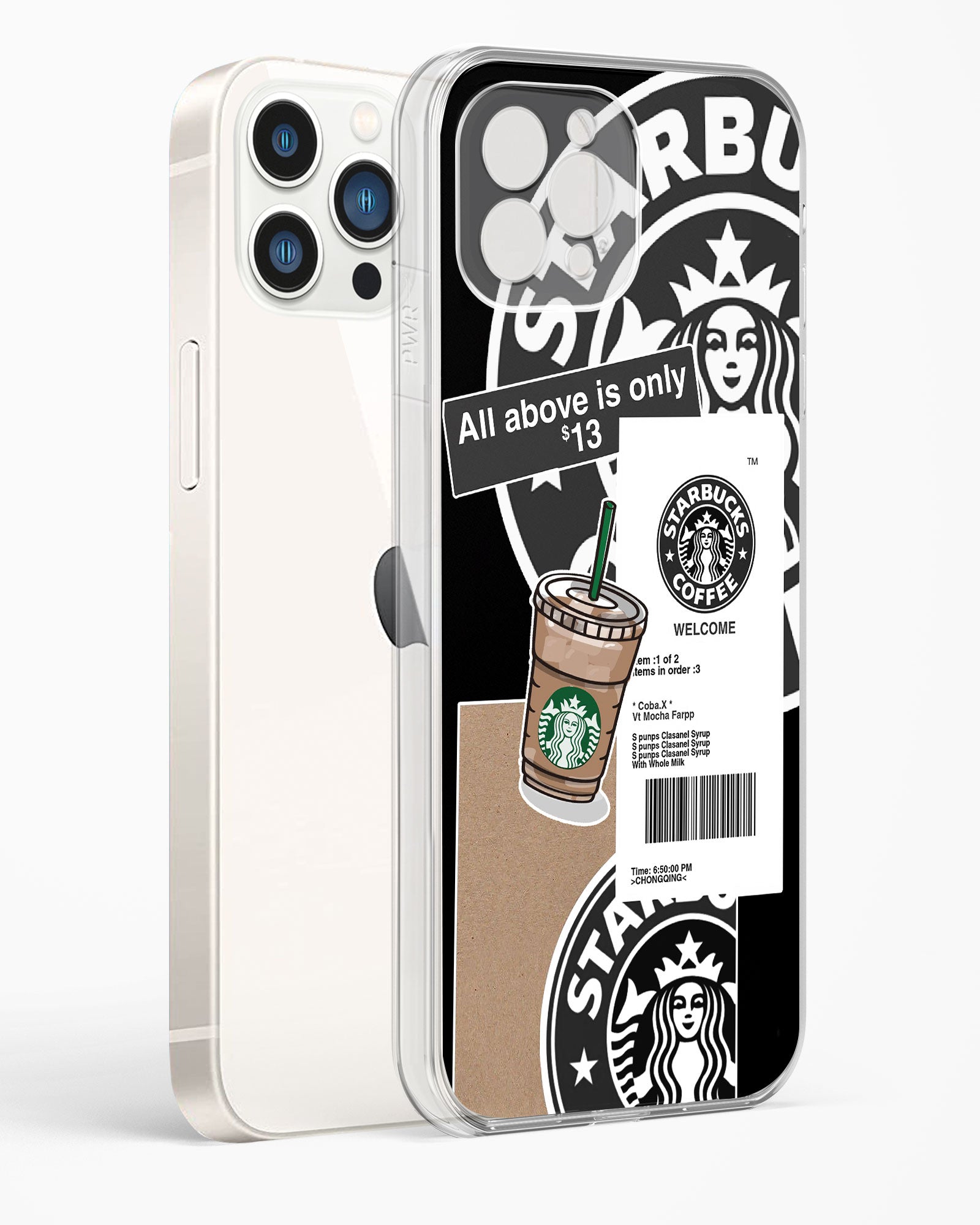Starbucks Black Clear Silicone Case