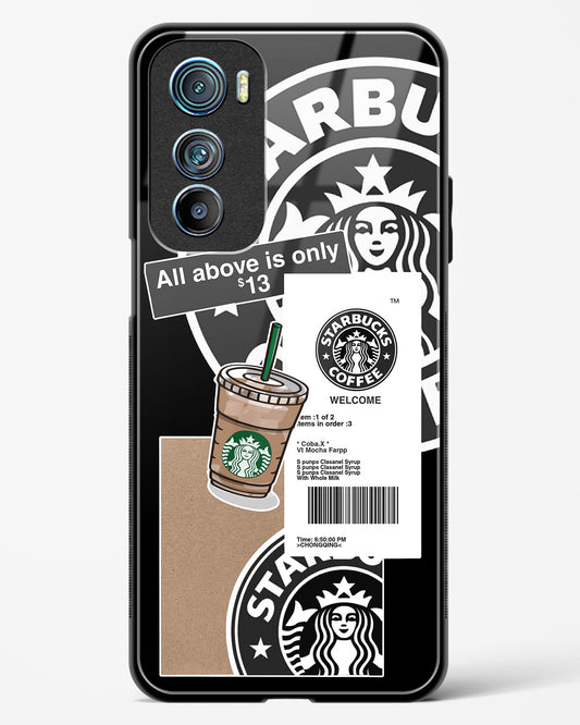 Starbucks Black Glass Phone Case-Motorola Edge 30