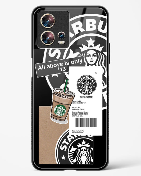 Starbucks Black Glass Phone Case-Motorola Edge 30 Fusion