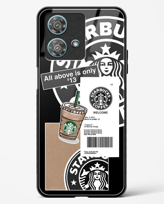 Starbucks Black Glass Phone Case-Motorola Edge 40 Neo
