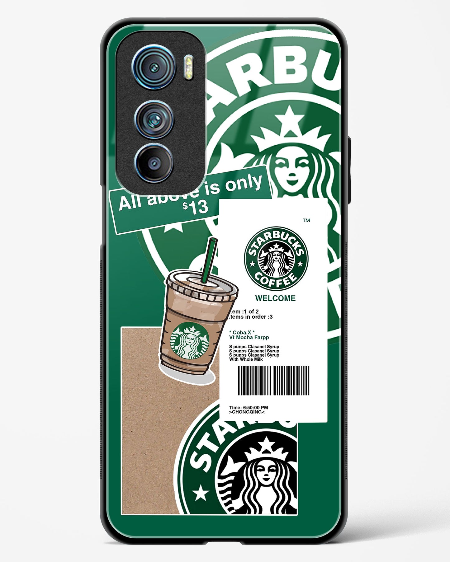 Starbucks Classic Glass Phone Case-Motorola Edge 30