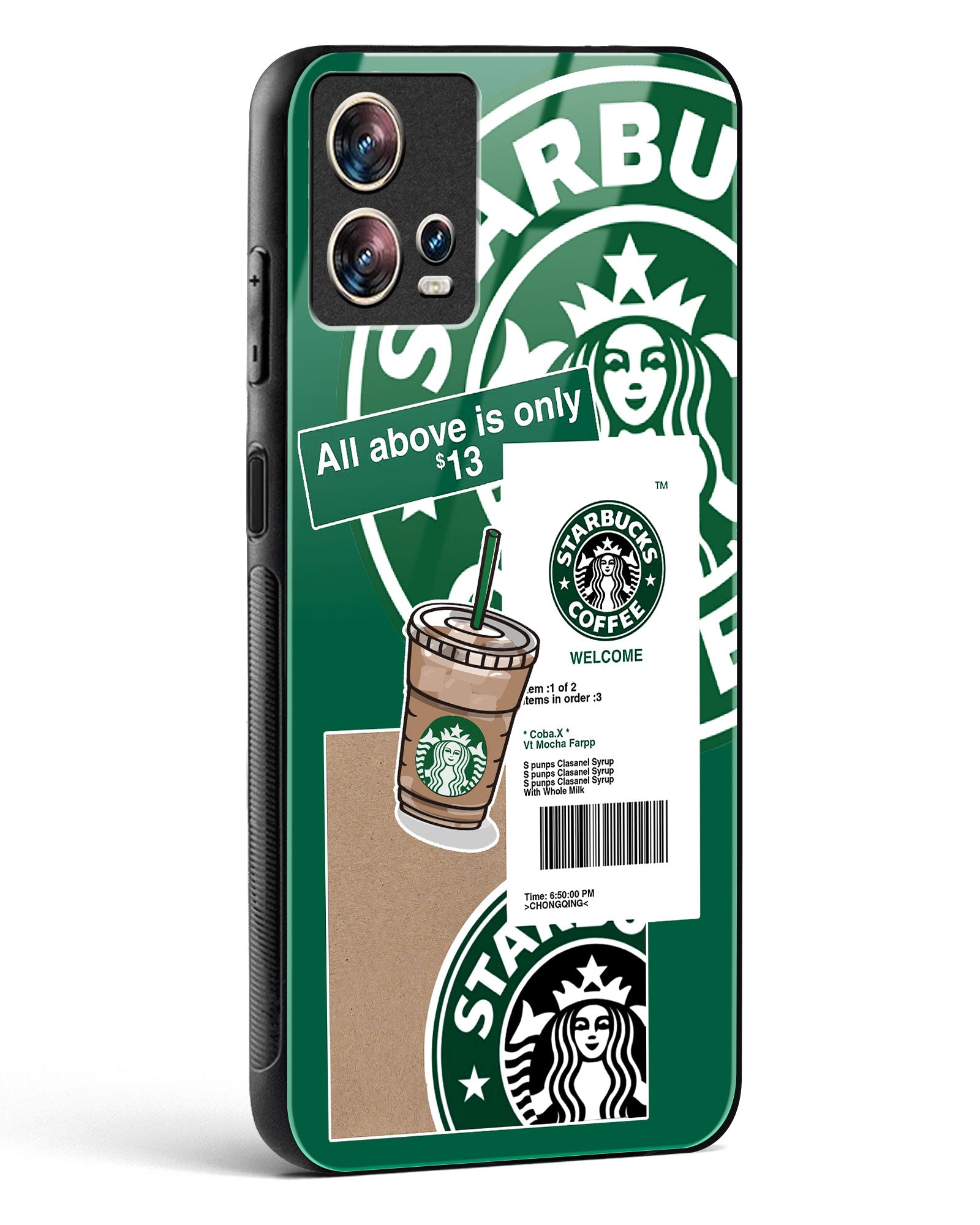 Starbucks Classic Glass Phone Case-Motorola Edge 30 Fusion