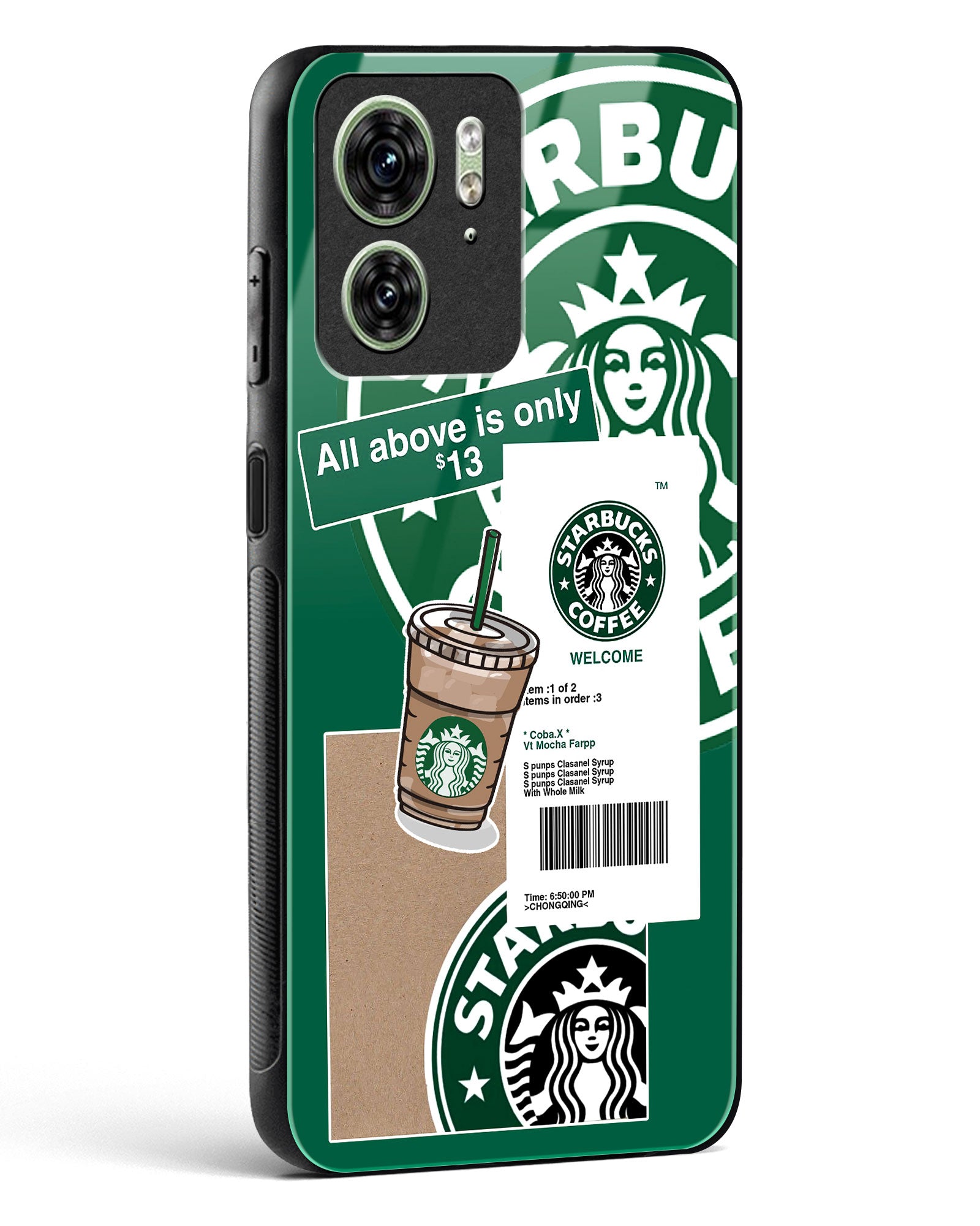 Starbucks Classic Glass Phone Case-Motorola Edge 40