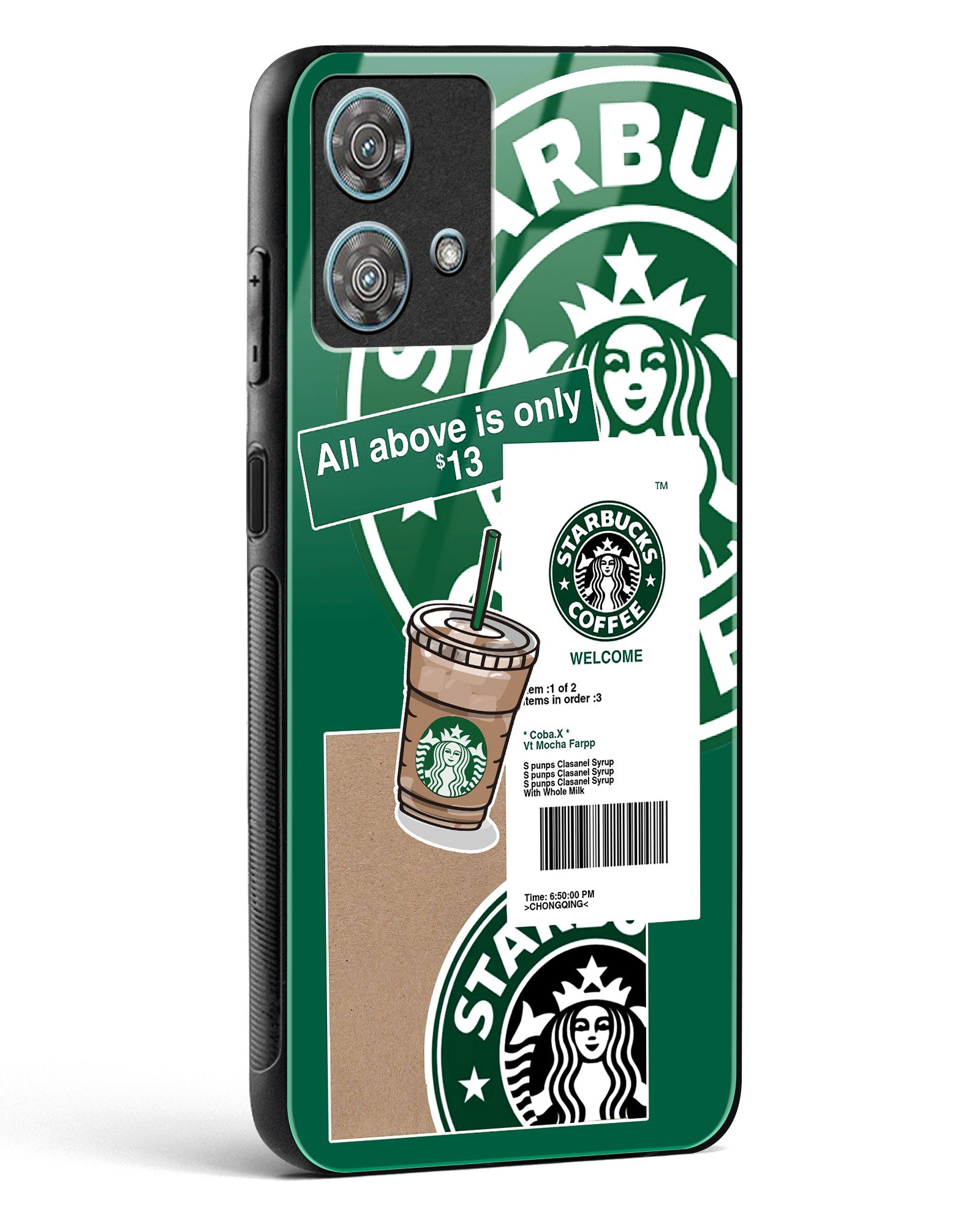 Starbucks Classic Glass Phone Case-Motorola Edge 40 Neo