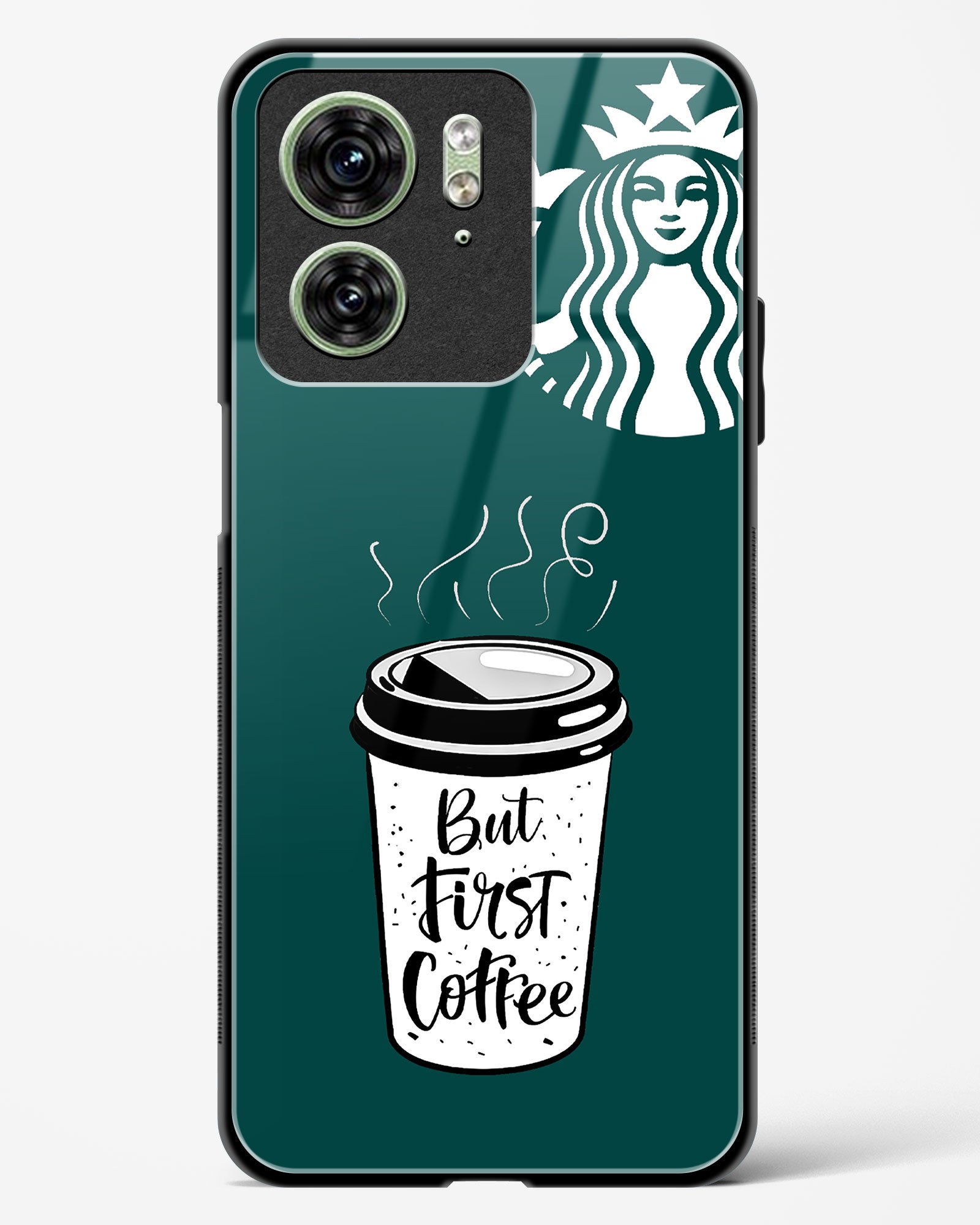 Starbucks Inspired Glass Phone Case-Motorola Edge 40