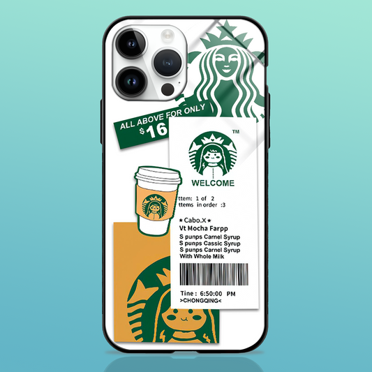 Starbucks Classic Bill Design Glass Case -  - MW Stuffs - 