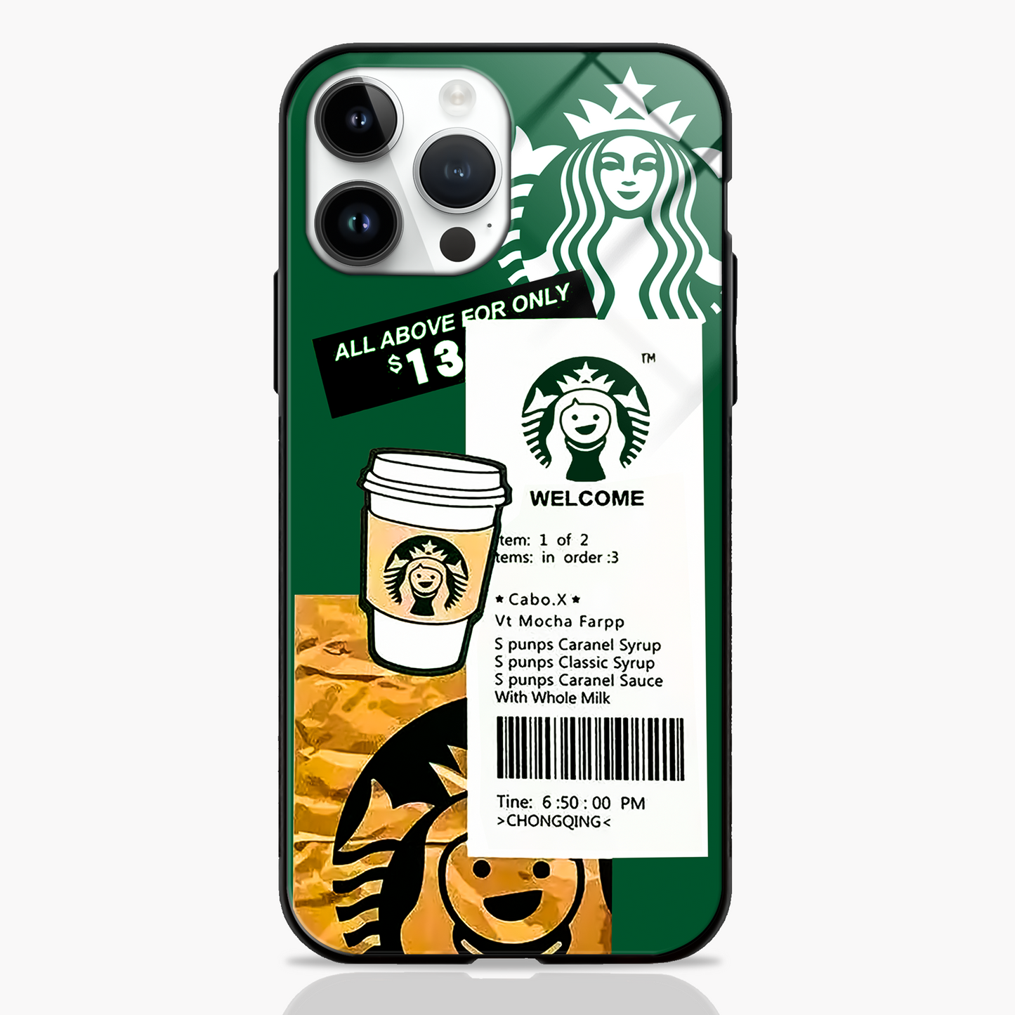 Starbucks Classic Bill Premium Glass Case -  - MW Stuffs - 