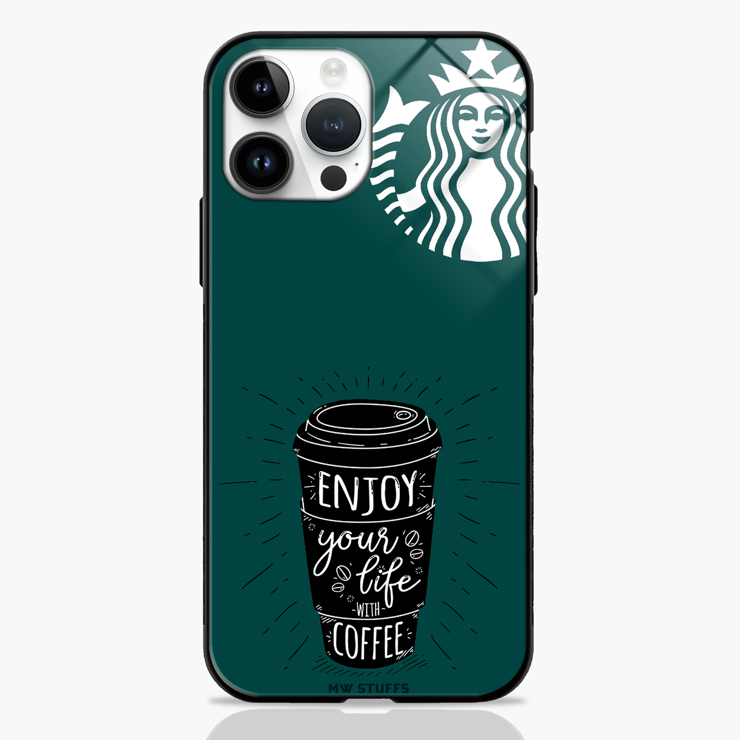 Starbucks Everyday Quote Glass Case -  - MW Stuffs - 