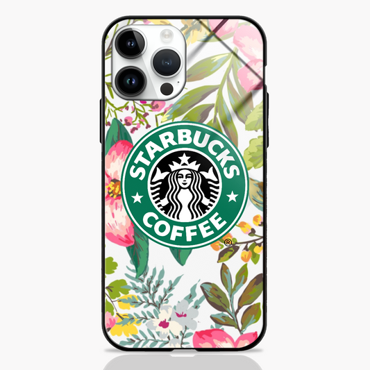 Starbucks Floral Design Premium Glass Case -  - MW Stuffs - 