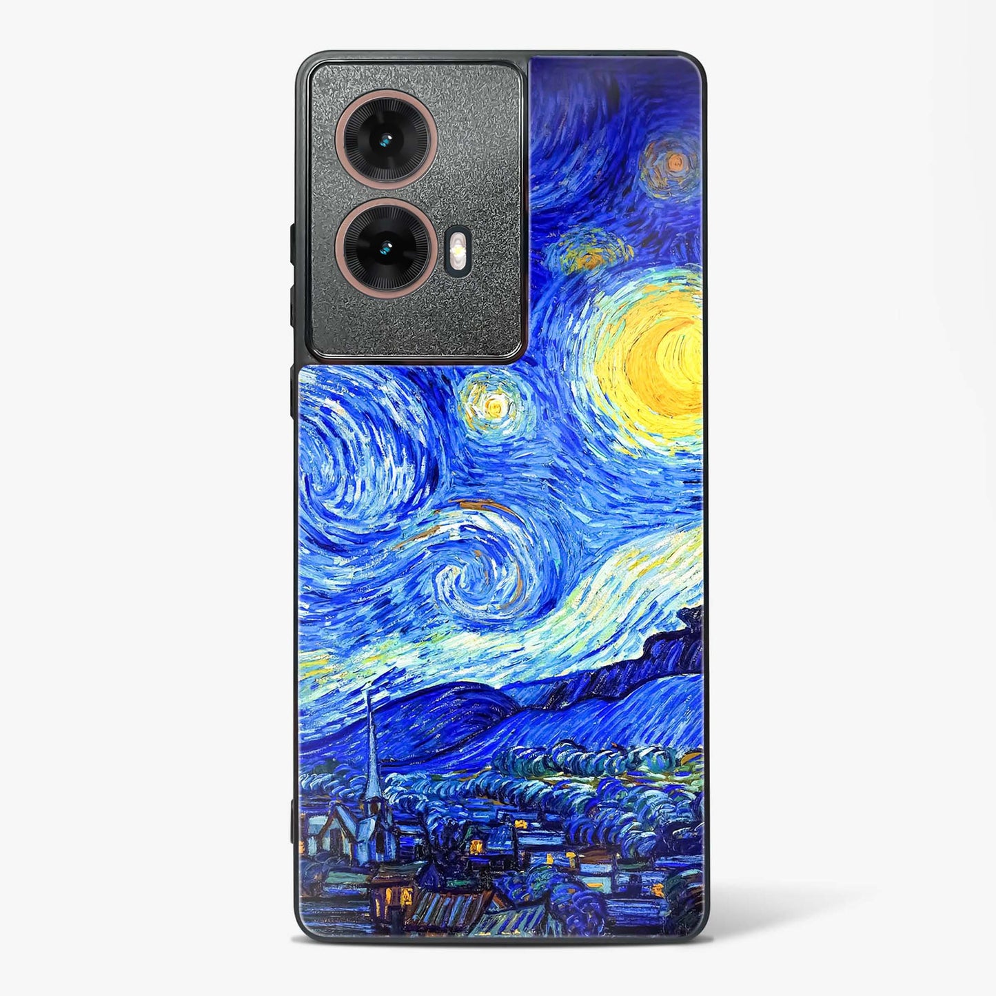 Starry Night Art Glass Phone Case-Moto G85 5G