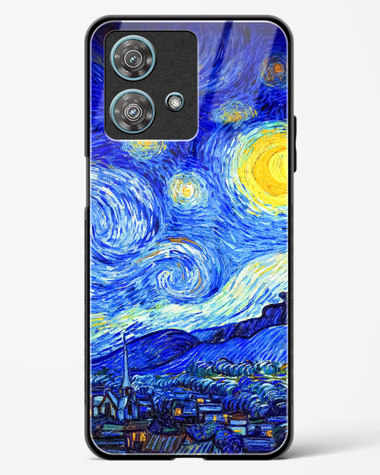 Starry Night Art Glass Phone Case-Motorola Edge 40 Neo