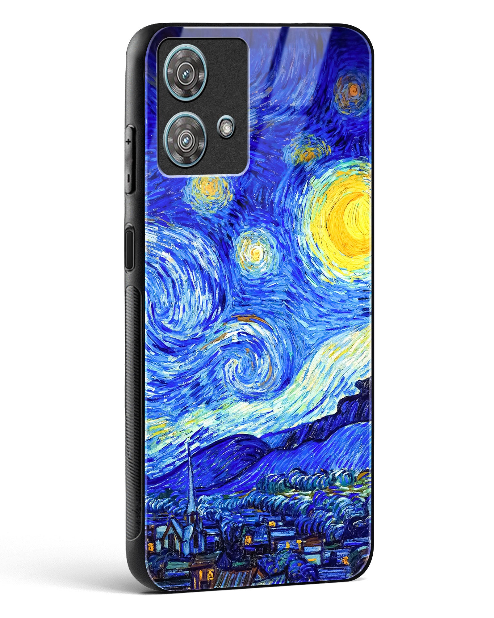 Starry Night Art Glass Phone Case-Motorola Edge 40 Neo