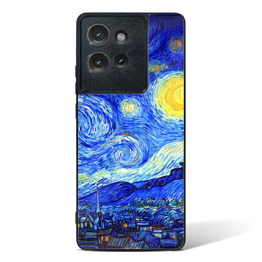 Starry Night Art Glass Phone Case-Motorola Edge 50