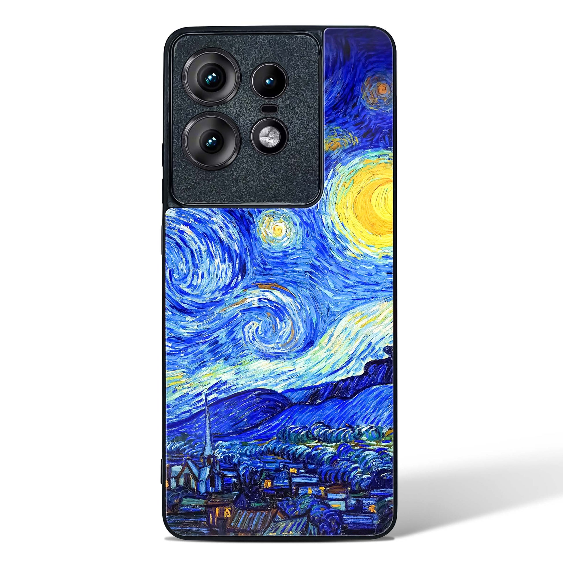 Starry Night Art Glass Phone Case-Motorola Edge 50 Pro