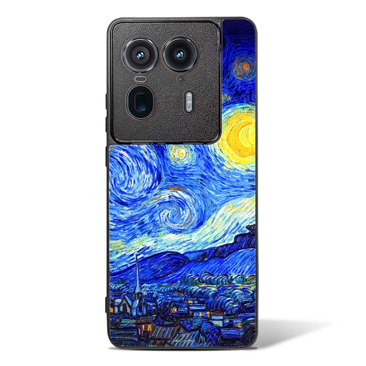 Starry Night Art Glass Phone Case-Motorola Edge 50 Ultra
