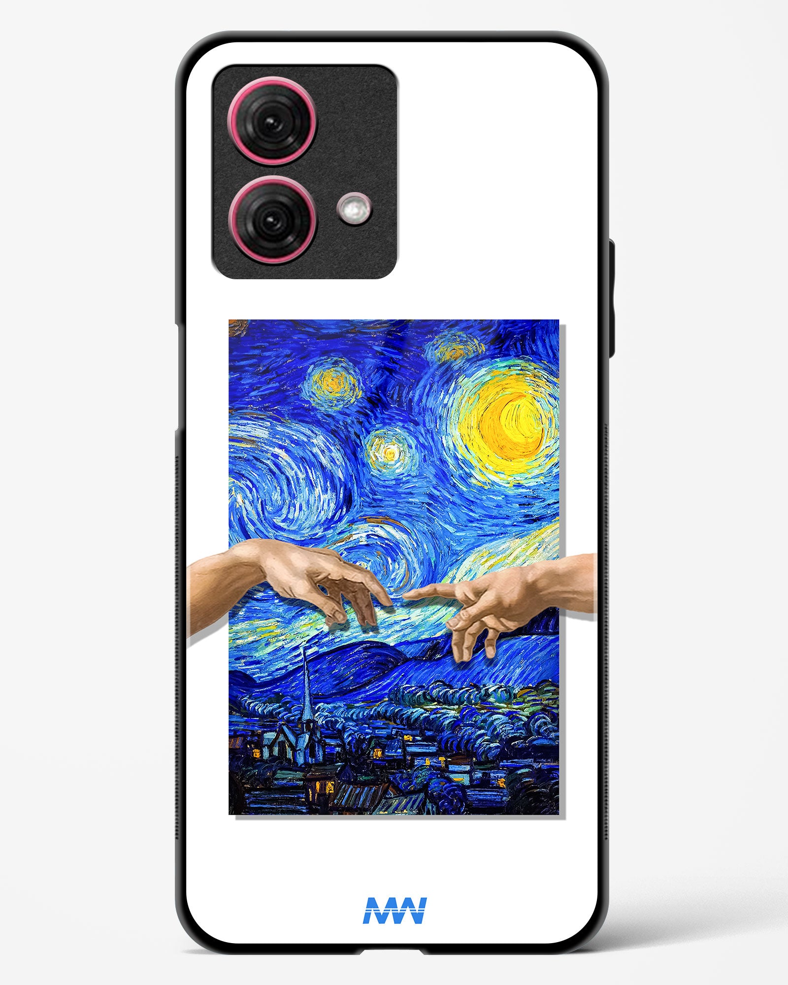 Starry Night Van Gogh Glass Phone Case-Moto G84 5G