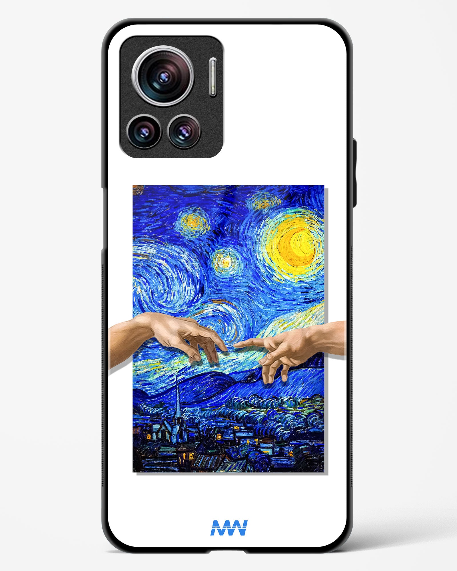Starry Night Van Gogh Glass Phone Case-Motorola Edge 30 Ultra