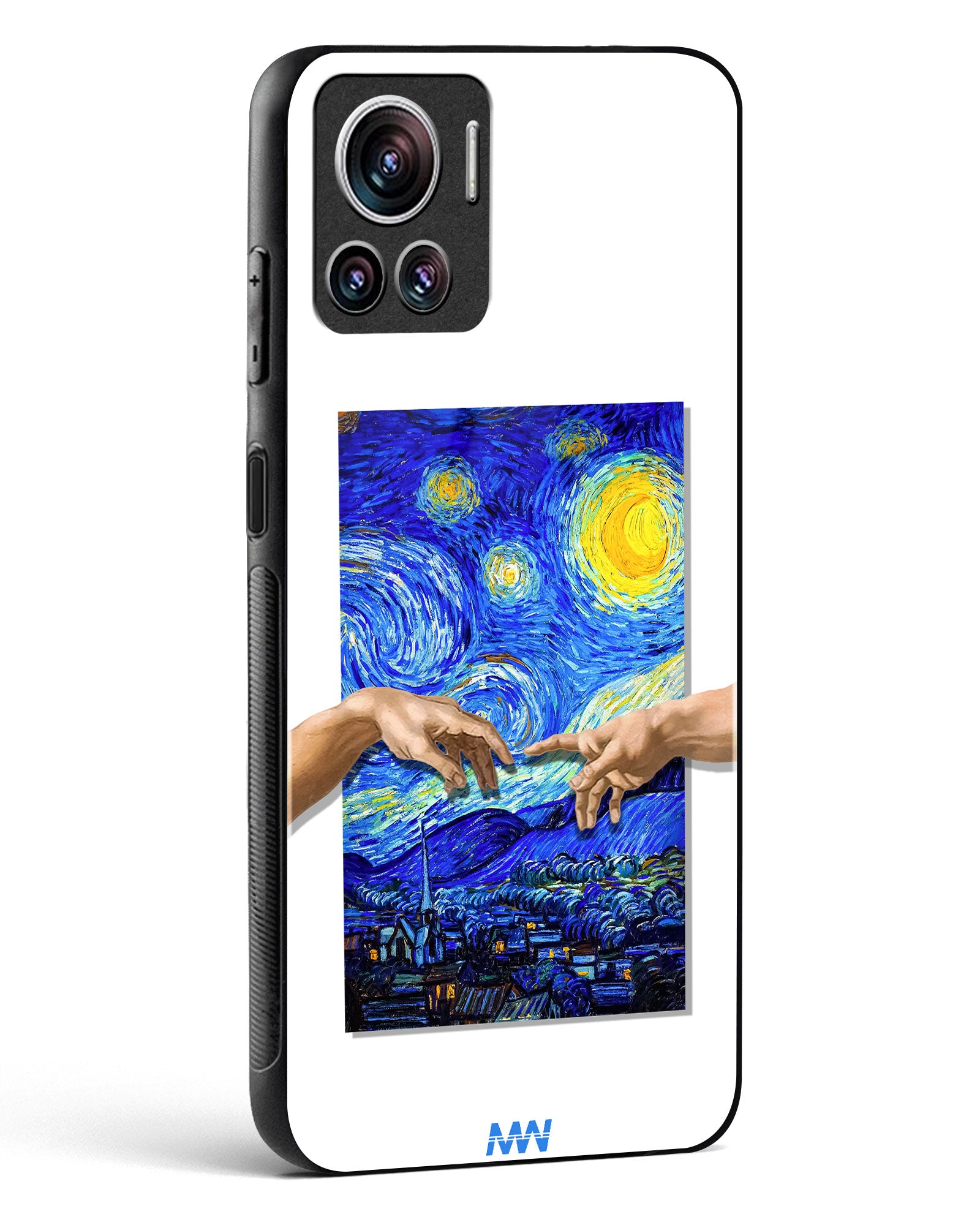 Starry Night Van Gogh Glass Phone Case-Motorola Edge 30 Ultra