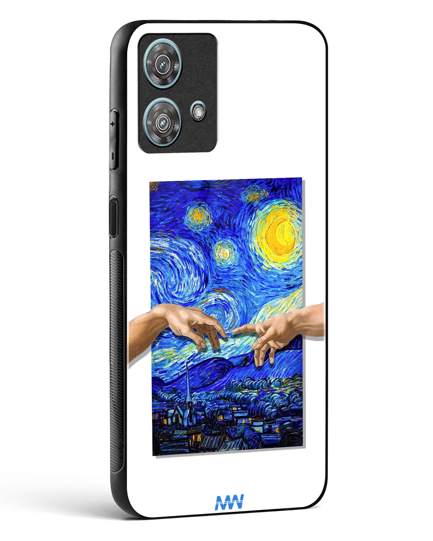 Starry Night Van Gogh Glass Phone Case-Motorola Edge 40 Neo