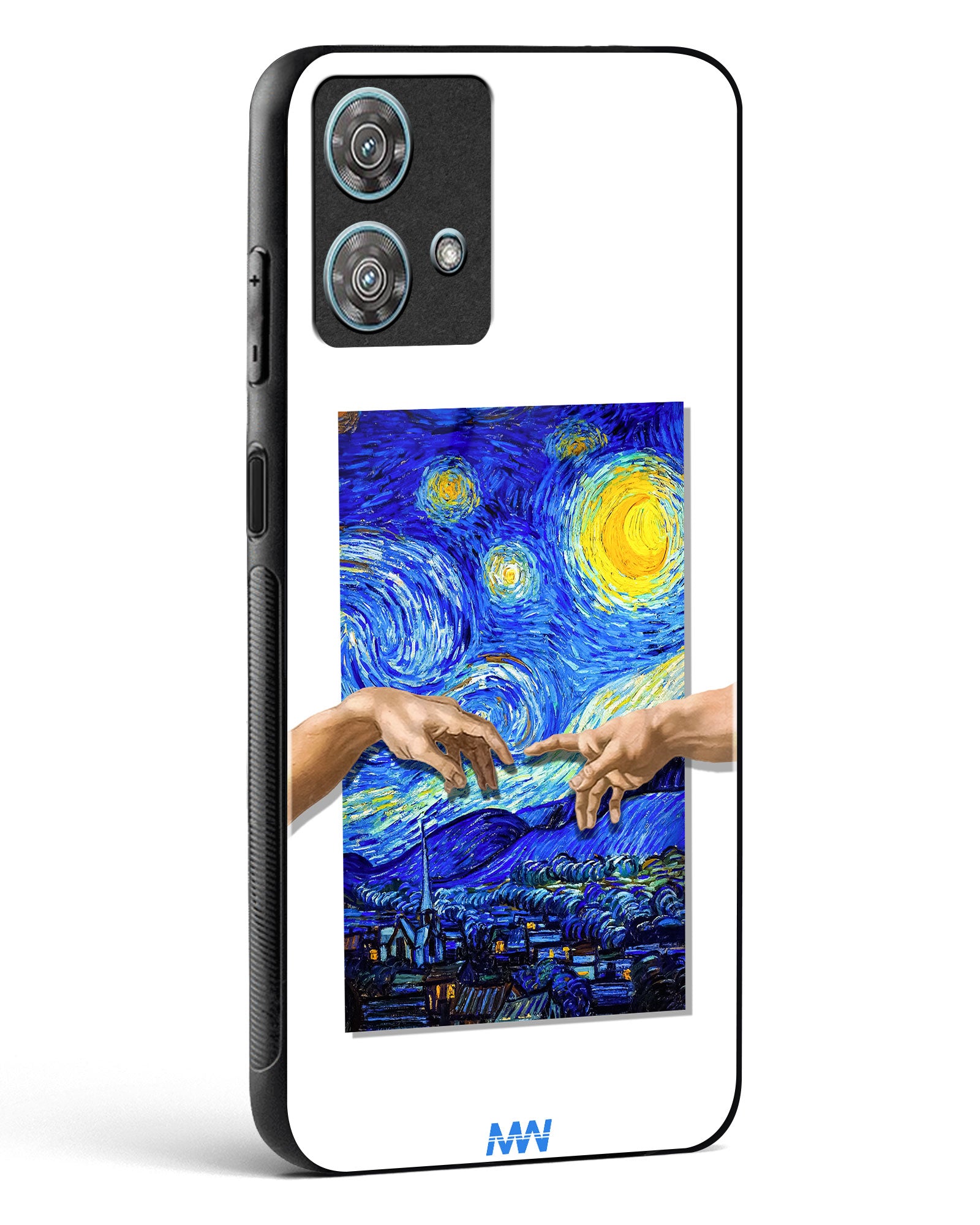 Starry Night Van Gogh Glass Phone Case-Motorola Edge 40 Neo