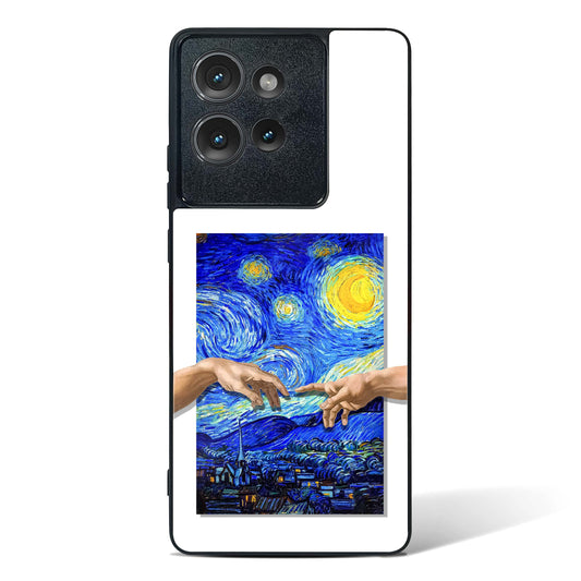 Starry Night Van Gogh Glass Phone Case-Motorola Edge 50