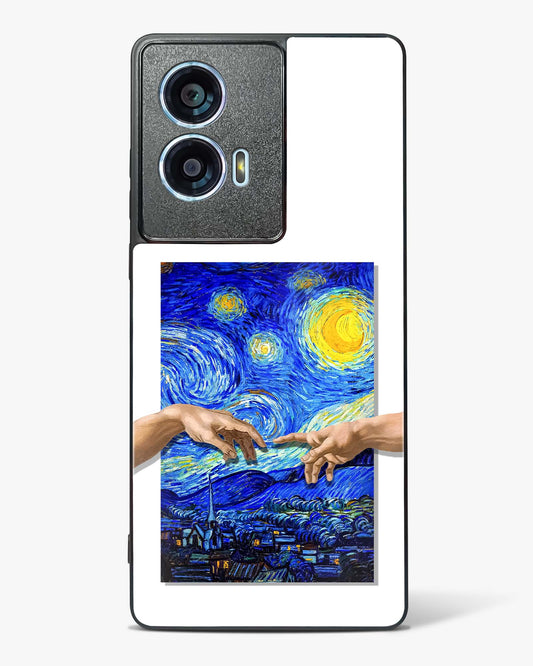 Starry Night Van Gogh Glass Phone Case-Motorola Edge 50 Fusion