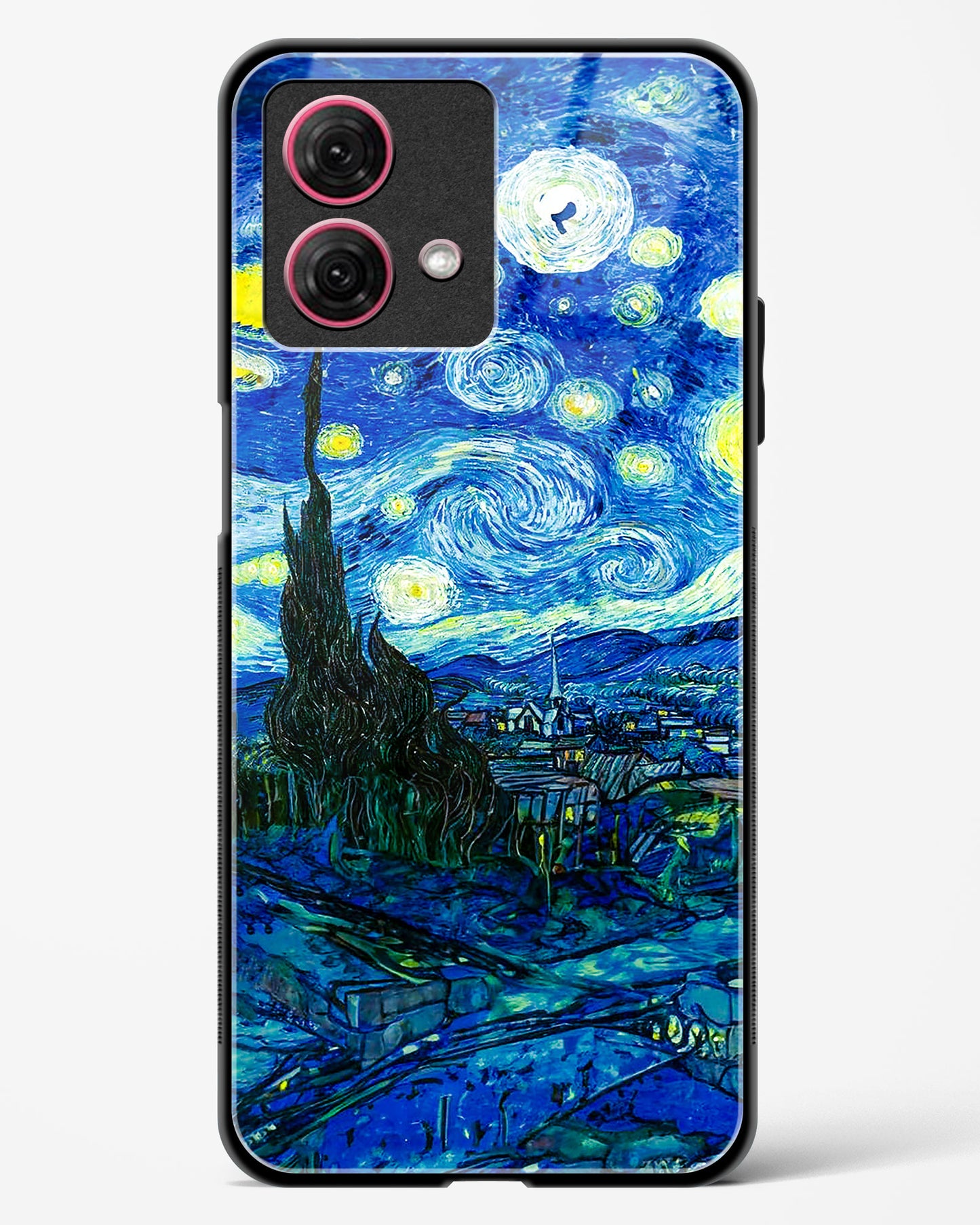 Starry Night Van Gogh's Glass Phone Case-Moto G84 5G