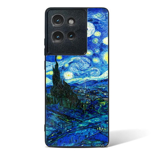 Starry Night Van Gogh's Glass Phone Case-Motorola Edge 50