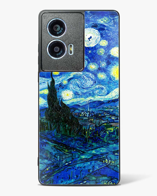 Starry Night Van Gogh's Glass Phone Case-Motorola Edge 50 Fusion