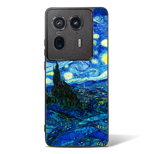 Starry Night Van Gogh's Glass Phone Case-Motorola Edge 50 Ultra
