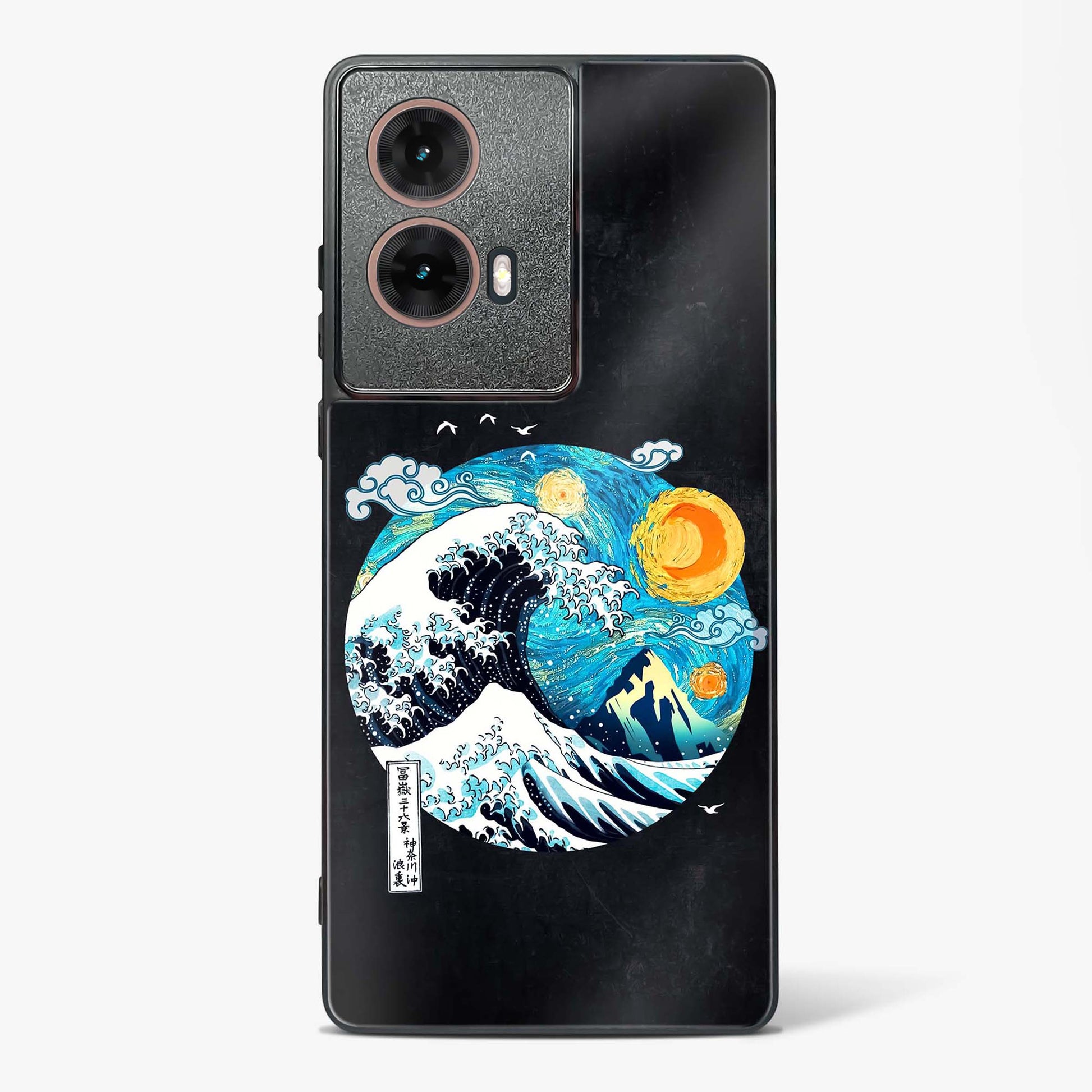 Starry Wave Glass Phone Case-Moto G85 5G
