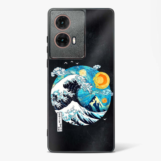 Starry Wave Glass Phone Case-Moto G85 5G