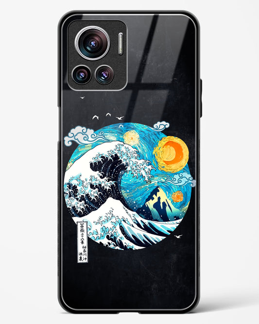 Starry Wave Glass Phone Case-Motorola Edge 30 Ultra