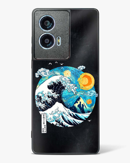 Starry Wave Glass Phone Case-Motorola Edge 50 Fusion
