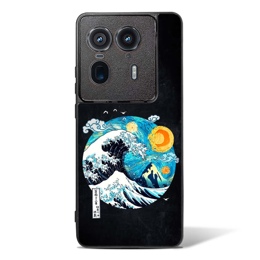 Starry Wave Glass Phone Case-Motorola Edge 50 Ultra