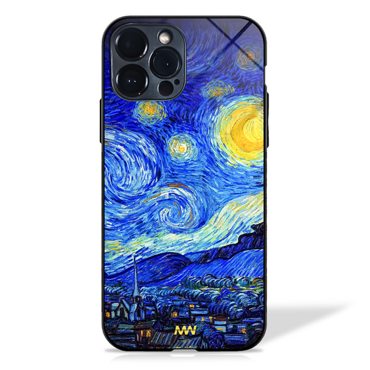 Starry Night Van Gogh's Inspired Glass Case -  - MW Stuffs - 