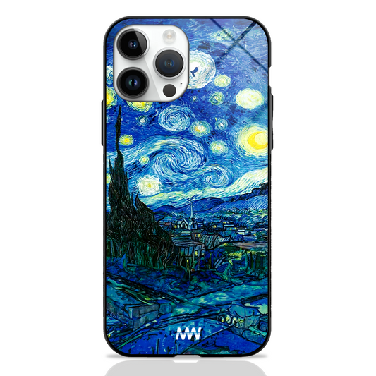 Starry Nights Art Premium Glass Case -  - MW Stuffs - 