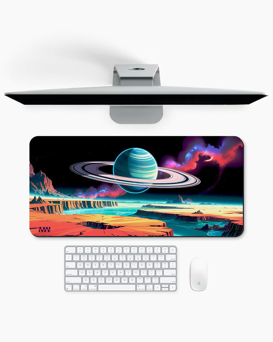 Stellar Rift Rings of the Unknown Desk Mat