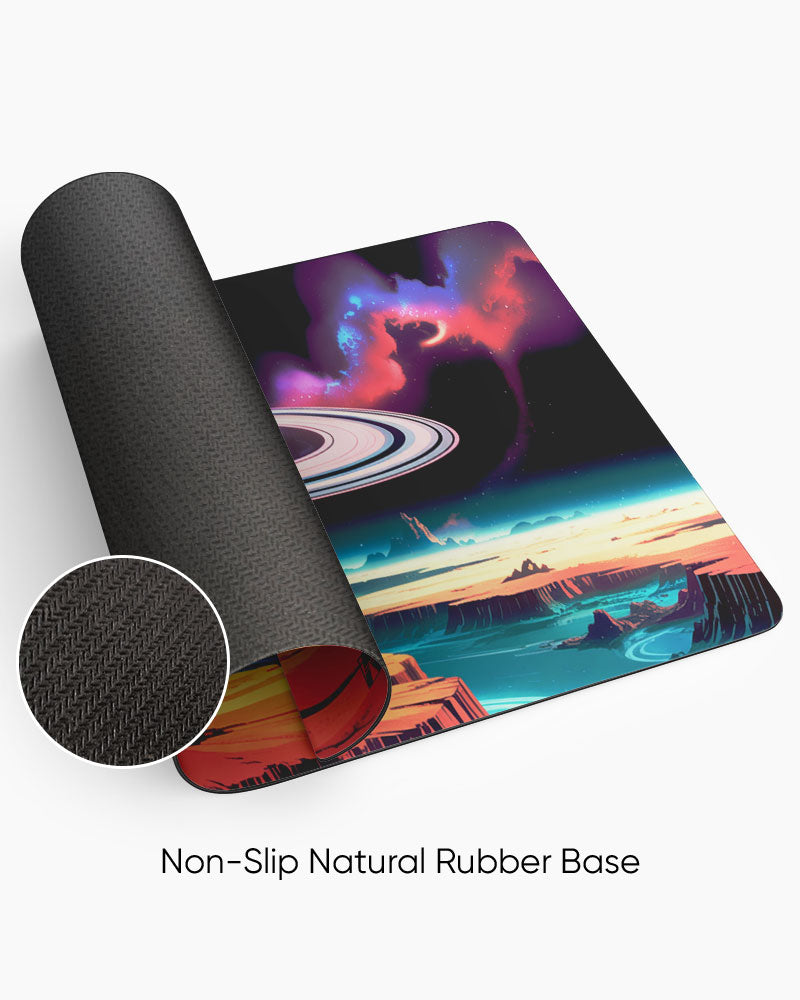 Stellar Rift Rings of the Unknown Desk Mat