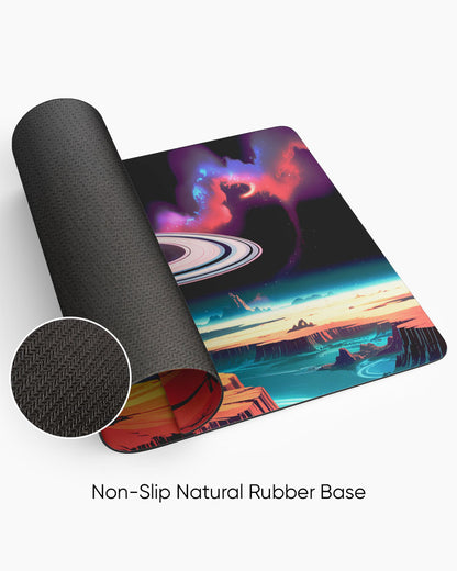 Stellar Rift Rings of the Unknown Desk Mat