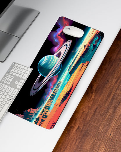 Stellar Rift Rings of the Unknown Desk Mat