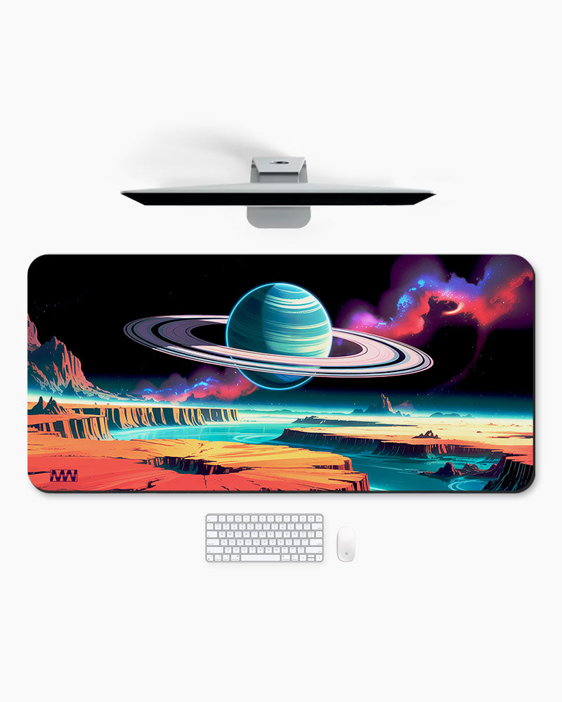 Stellar Rift Rings of the Unknown Desk Mat