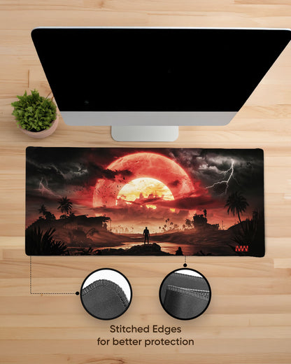 Storm's Embrace A Sunset Odyssey Deskmat