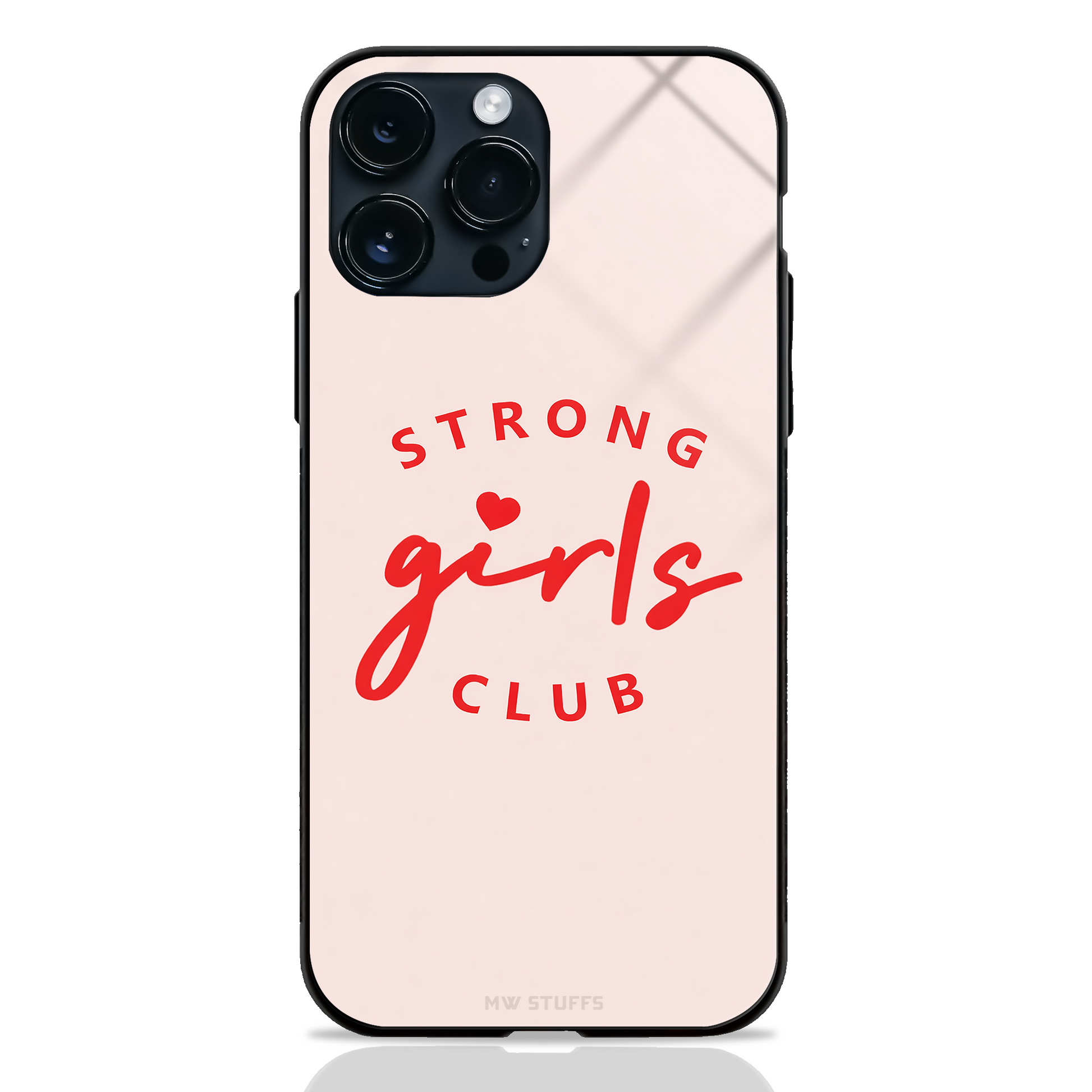 Strong Girls Club glass phone case