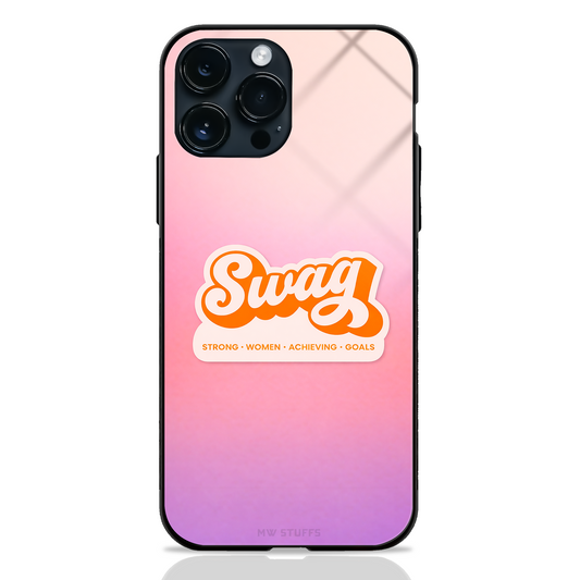 Strong Women Swag Glass Case