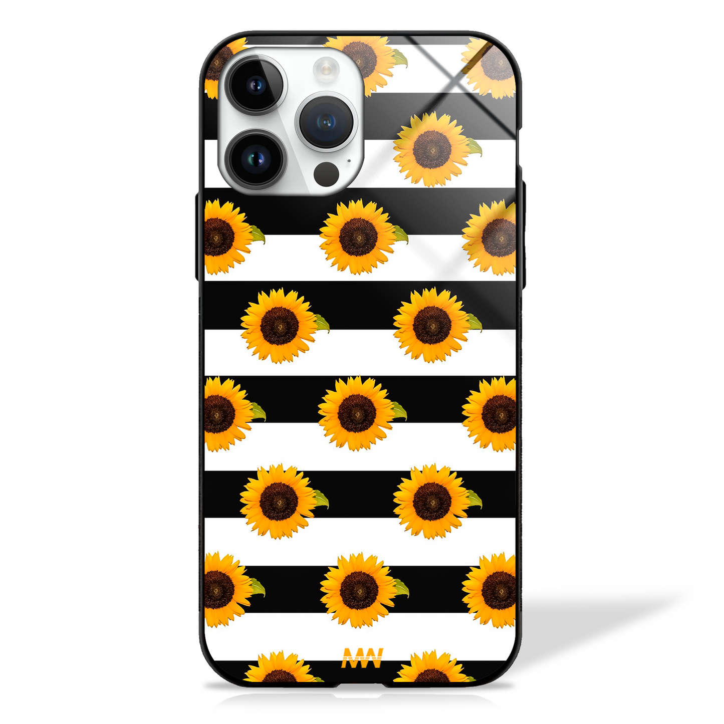 Stunning Sunny Floral Pattern Premium GLASS CASE -  - MW Stuffs - 